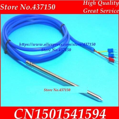 DS18B20 LM35DZ PT100 PT1000 NTC10K waterproof High Temperature Temperature Sensor Silicone shielded probe into the needle probe