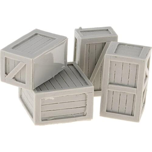 1/35 Universal WWII Wooden Crates - Paint By Yourself - 4pcs Resin Stowage Compartments