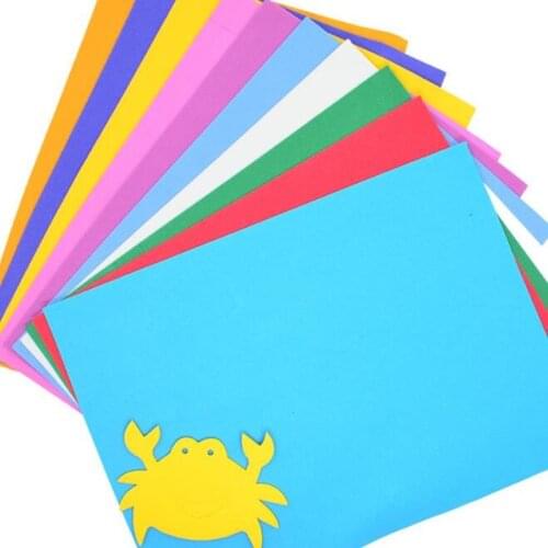 10 Sheets 20x30cm 2mm EVA Foam Paper Sponge Paper Arts And Crafts For Kids Kindergarten Toys DIY Handmade Craft Accessories