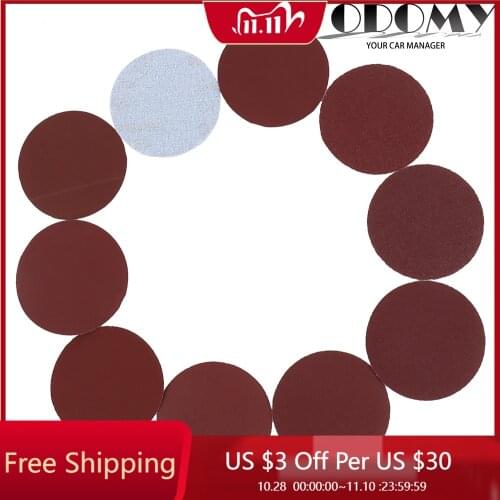 100Pcs 3inch Sander Disc Sanding Paper Sandpaper Polishing Pad Sandpaper+Sanding disc Set For Polishing Abrasive Cleaning Tool