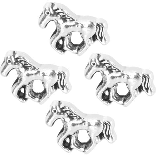 20Pcs/lot F402 Running Horse Locket Charms Making Drop Floating Living Gift Bracelet Jewelry Wholesale