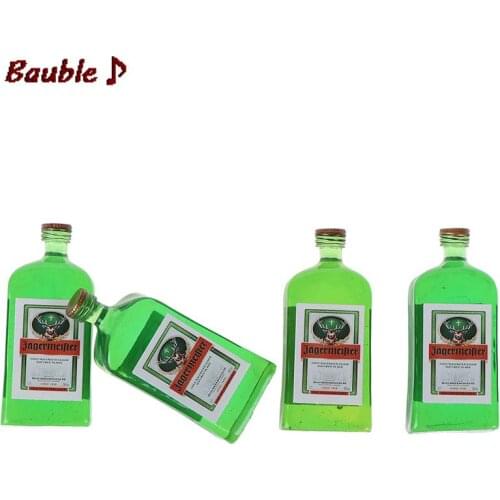 4PCS Dollhouse 1/12 Mniature Simulation Liqueur Wine Bottle Model Mini Food Drink for Doll House Accessories Toy