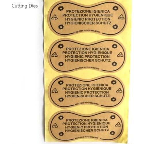 50Pcs/lot Protective Hygiene Label Clear Tape Swimwear Lingerie Underwear Adhesive Bikini Try On Sticker Labels Crafts