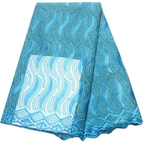 African lace fabric 2019 high quality lace fabric with stones latest tissue african fabric french net nigerian lace fabric 2019