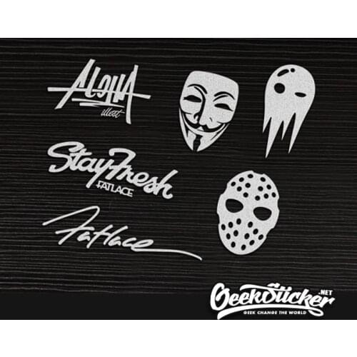 Car Styling Aloha Fatlace JDM Hellaflush Waterproof Reflective Vinyl Decal Car Sticker for BMW TOYOTA MAZDA HONDA VW Car Bumper