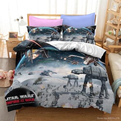 Twin Full Queen King Size Bedding Set Disney Star Wars Duvet Cover Set Comforter Cover & Pillowcase Set Home Textile Bedclothes