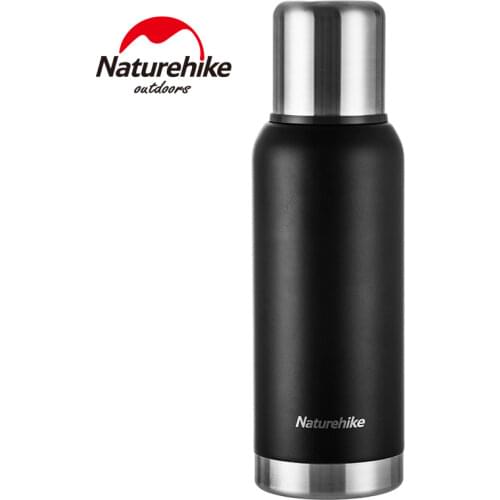 Naturehike Water Bottle 750-1000ml Cycling Bottle 304 Stainless Steel Warm Frosted Surface Pot Outdoor Portable Water Bottle