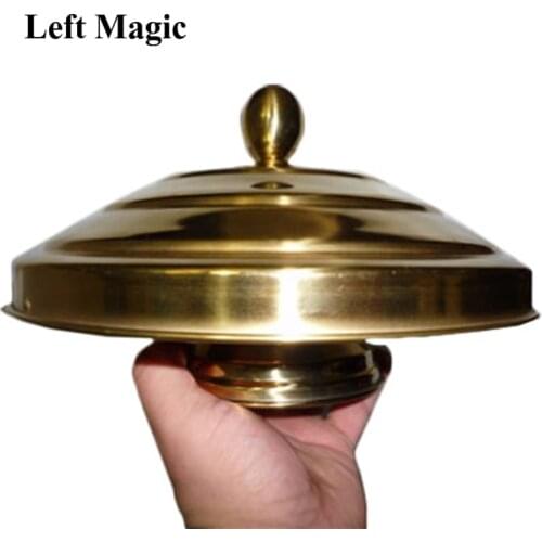 Deluxe Dove Pan of Collector - Golden Double Layer/Load Magic Tricks Magician Stage Illusions Gimmick Prop Accessories Appearing