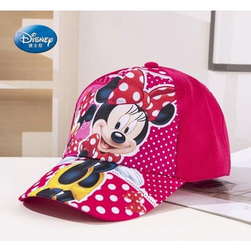 Disney Cartoon Frozen Spiderman Minnie Mouse Sun Baseball Cap Baby Girls Hats Boys Kids Caps For Children Spring Summer Autum