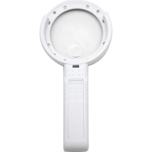 Hd Optical Illuminated nifying Glass-(5X + 11X) nification Lens,8 Led Lighted Usb Charge nifier Glass With Desktop And