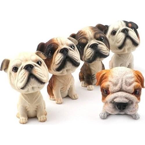 Bobble Head Dog Car Shake Head Dog Dolls Dashboard Car Decoration Accessories Auto Shaking Head Toy for Automoibles Car-styling