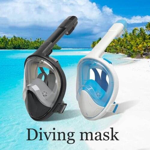 Scuba Diving Mask Full Face Anti Fog HD Underwater Snorkel Mask Set Swimming Mask Camera Men Women Teens Diving Glasses Snorkel