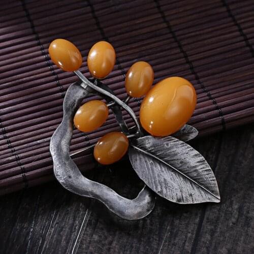 Fashion Multicolor Resin Green Leaf Brooches For Women 2019 Vintage Brincos Brooch Pins For Men Plant Jewelry Wholesale
