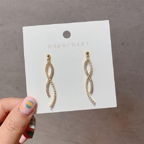 ZDMXJL 2021 New Fashion Womens Earrings Fine Simple Eardrop Earrings For Women Party Girl Jewelry Gifts Wholesale