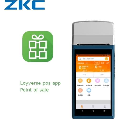 OEM ZKC5501 android pos terminal with qrcode scanner built in printer