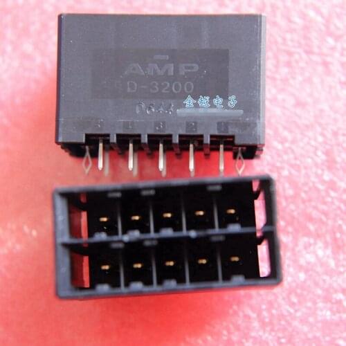 Original new 100% D-3200 PCB board joints 10pin 2-917657-5 connector