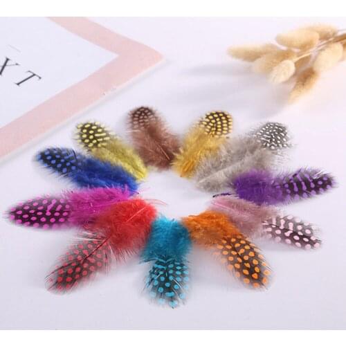 2-4"/5-10CM Pearl Pheasant Feathers Natural Spotted Chicken Feathers Feather Plume for Jewelry Making Crafts DIY Accessories