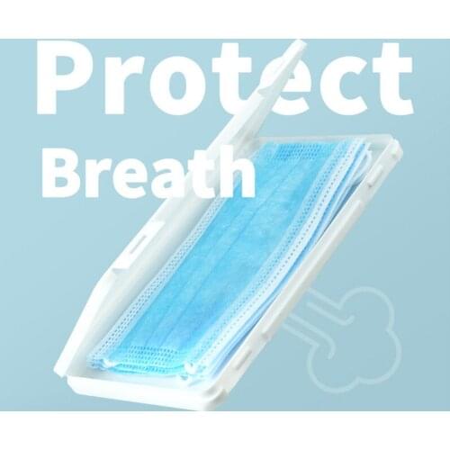 Dust Proof Storage Box For Students To Put Masks Mask Storage Box Portable Portable Mask Temporary Storage Clip Isolation Box