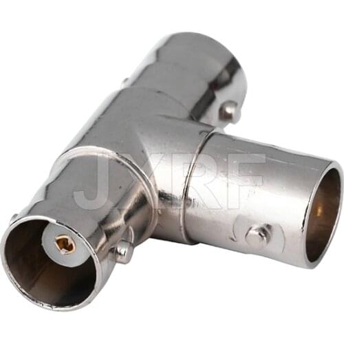 JX RF Connector BNC Female 3 way Adapter BNC Female to 2 BNC Female