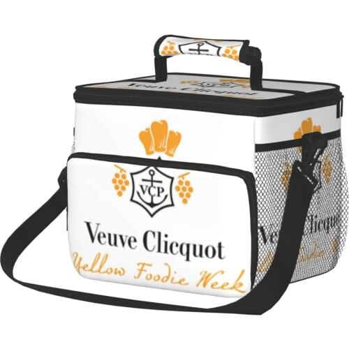 Veuve Clicquot Champagne Picnic Bag Large Capacity Luxury Lunch Bag Family Pack Refrigerated Shopping Bag Lunch Tote _lid02