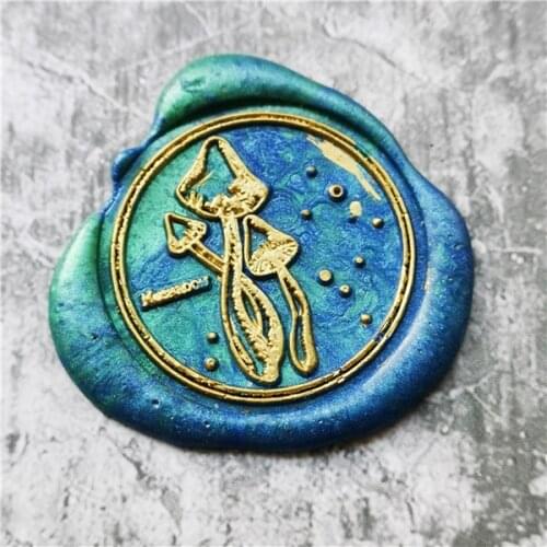 Mushroom wax seal stamp Retro mushroom Wood Stamp Sealing Wax Seal Stamp Wedding Decorative sealing Stamp wax seals