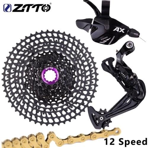 ZTTO MTB 12 Speed Groupset Ultralight 12s 52t cassette chainring 32T/34T/36T/38T 12s shifter derailleur chain 12v Freewheel 52t