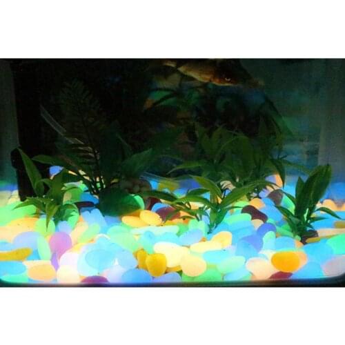 Glow in The Dark Garden Pebbles Stones Rocks for Indoor and Outdoor Patio Lawn Home Grass Decor DIY Decorative