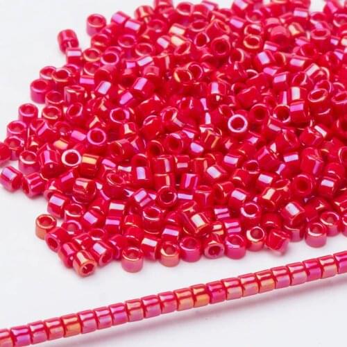 Taidian Japanese Miyuki Delica Beads 11/0 Opaque Color Bohemia Style For Womens bracelet Diy Handmade Jewelry 1.6*1.3mm