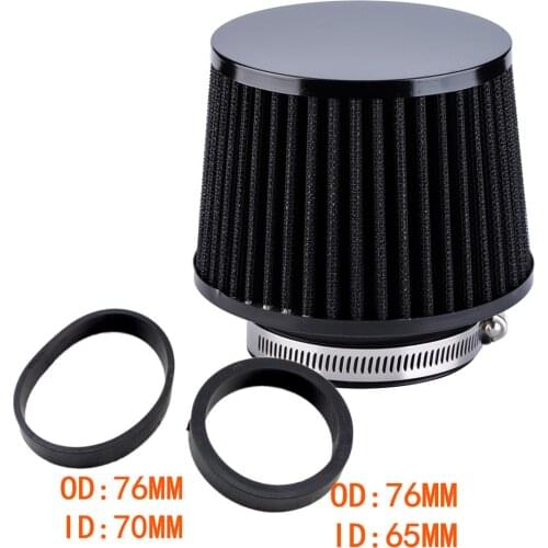 Universal Car Air Intake Filter 76MM 70mm 65mm Performance High Flow Filters for Cold 3inch 2.75inch 2.5inch