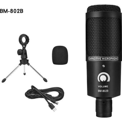 USB Microphone Kit Professional Condenser Microphones For PC Computer Laptop Recording Studio Singing Gaming Streaming Mikrofon