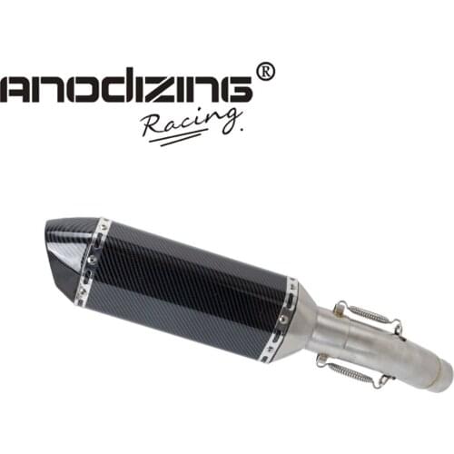 Motorcycle Exhaust System Middle Pipe Link Pipe with Muffler Slip On For Suzuki GSR750 GSR 750 2011 2012 2013-2018 Slip-On