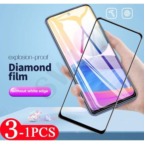 3-1Pcs 9D full cover Tempered Glass for Redmi Note 10 10S 10X 9 9S 9T 8 8T 7 Pro Max 7S Protective Phone Screen Protector Film