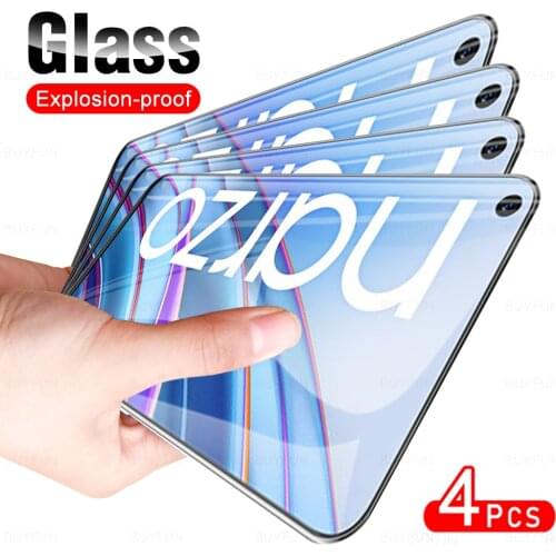4Pcs HD Full Cover Protective Tempered Glass Film For Realme Narzo 30 4G Phone Screen Protector For Realmy Narzo30 6.5 inch 2021