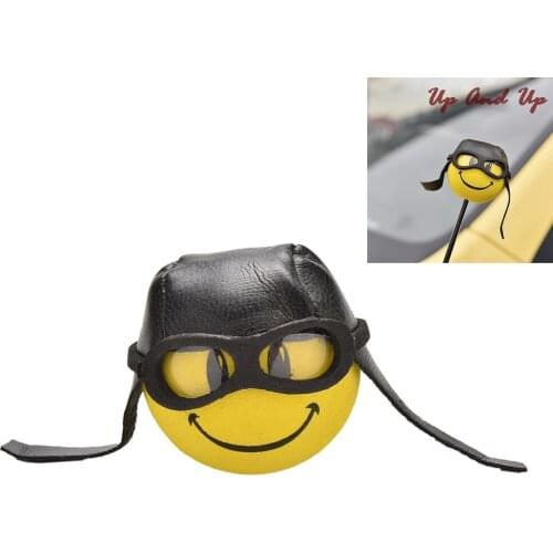 Yellow Little Cute Funny Cartoon Doll Antenna Balls Plush EVA Foam Aerial Toppers Decoration Car Styling Roof Ornament