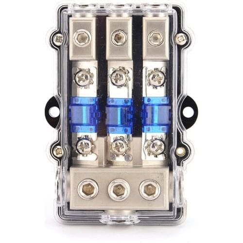 1-way Insurance Seat Audio Line Fuse Holder With 60A Fuse For Car RV Yacht