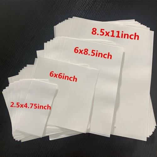 10 Sheets Clear Double Sided Adhesive 4 Kinds Sheets for Diy Sticker Card Making Embossing Stencil Photo Albums Decoration