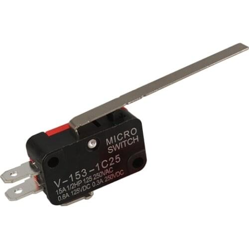 【10pcs】V-153-1C25 Lever Arm SPDT 1NO 1NC Micro Limit Switch 3 Terminals Momentary