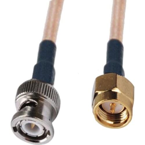 10pcs BNC Male Plug to SMA Plug Male RF Coax Pigtail Cable RG316 20cm 50ohm