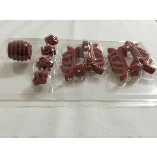 10 PACKS red color compound bow string silencers bow stabilzers for archery hunting
