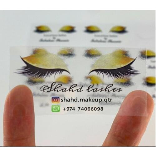 100PCS, personalized eyelash sticker, custom name stickers, cosmetic stickers, lip gloss tube labels, lip gloss stickers, logos
