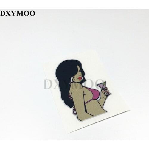 12x10cm Hot Gilr Sexy Lady Motorcycle Car Whole Body Window Tail Sticker Decal Vinyl Tape for Grand Theft
