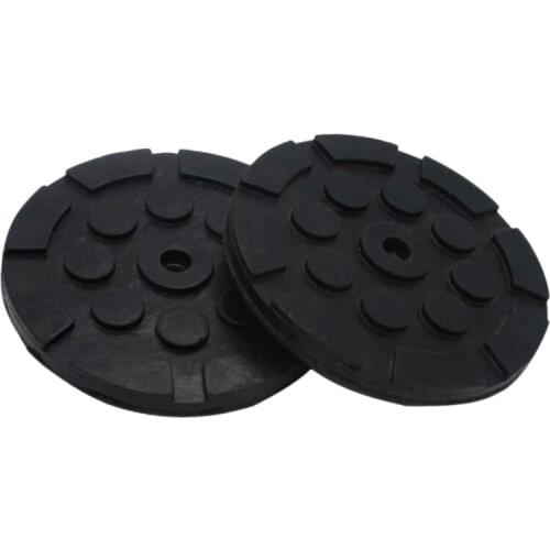 4Pcs 120X25Mm Round Soft Rubber Car Lift Car Auto Floor Jack Lifter Pads Frame Rail Adapter