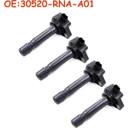4 PCS OEM 30520-RNA-A01 30520RNAA01 For Honda Civic 2006-2011 1.8L UF582 C1580 UF-582 30520 RNA A01 099700-101 Car Ignition Coil