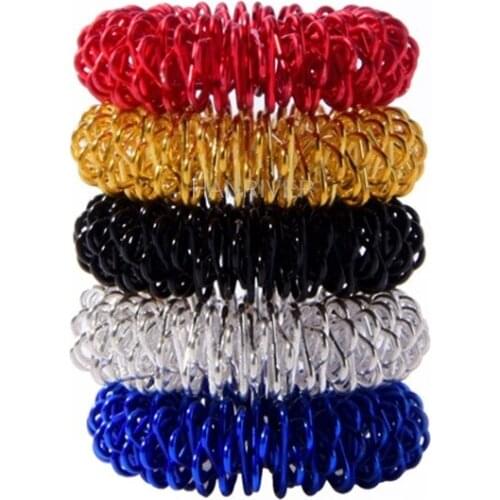 5 PCs Mini Finger Massager Finger Massage Ring Finger Massage Ring