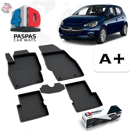 FOR OPEL CORSA E BRAND CAR RUBBER MAT INDOOR ACCESSORIES CUSTOM PRODUCTION NON-SLIP CARPET FLOOR 2014 2015 2016 2017 2018 2019 BRAND