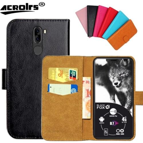 Black Fox B7 BMM442D Case 6 Colors Flip Slots Leather Wallet Cases For Black Fox B7 Cover Slots Phone Bag Credit Card