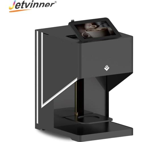 Jetvinner Digital Coffee Printer Selfie Late Wifi Print Machine with Edible Ink for Cappuccino Cookies Chocolate Biscuits