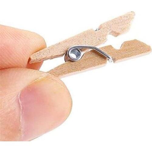 Wooden Pegs Mini Size Tiny Cute Small Size Decor 80 - 100 Pieces