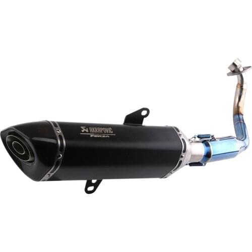 For New Honda Forza300 Motorcycle Titanium Alloy Exhaust Pipe Modified Silencer 2017 2018