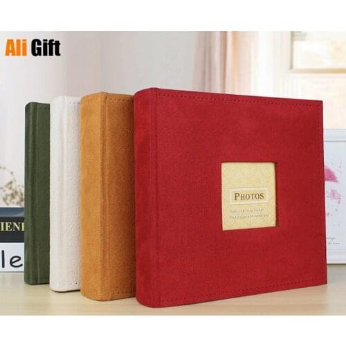 Flannel Creative Gift Retro 6-inch Photo Album Interstitial Photo Storage Album Photo Album Retro Photo Album 200 Sheets